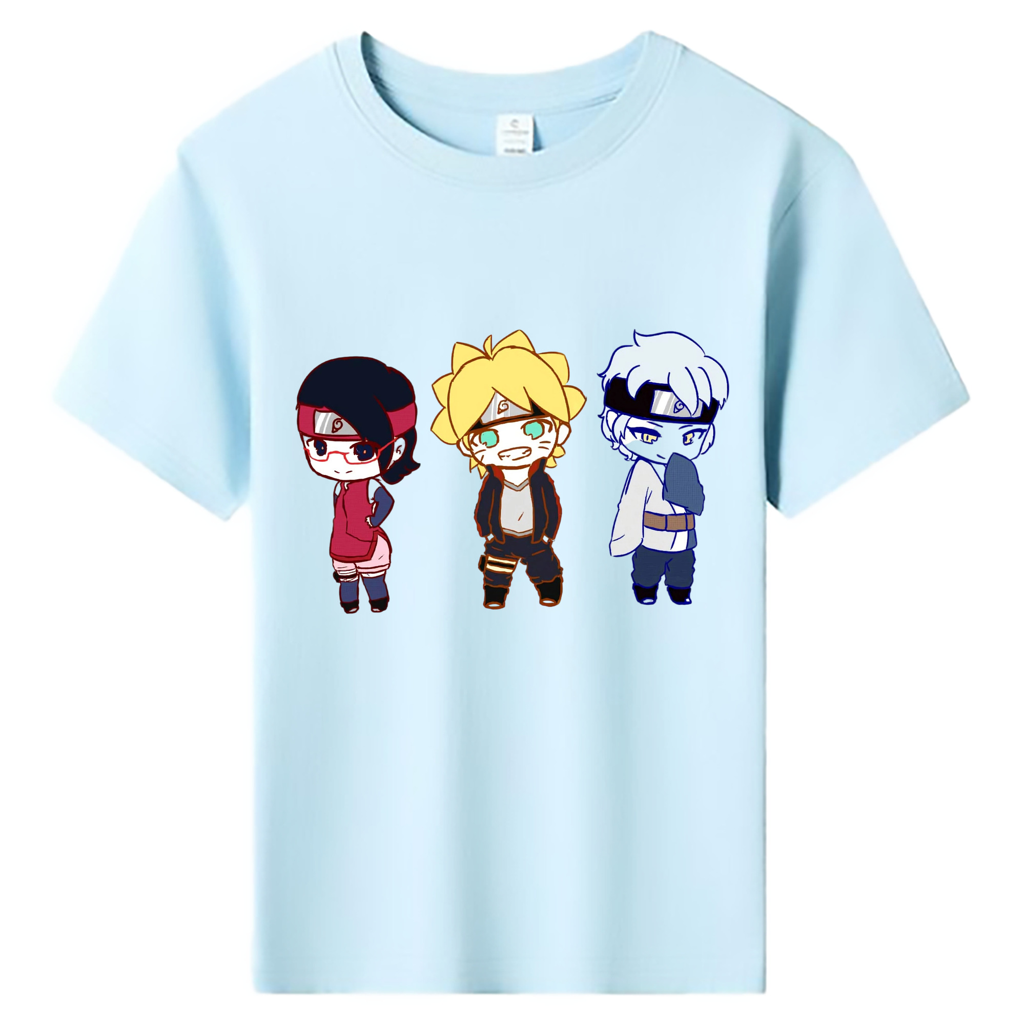 （画像用） NARUTO -ナルト- うずまき ボルト Uzumaki Boruto 綿100％キッズTシャツ（フロントプリント）